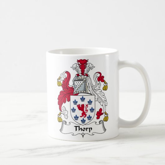 Thorp Family Crest Koffiemok (Rechts)