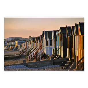 Thorpe Bay Beach Huts Essex England Foto Afdruk