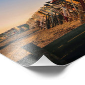 Thorpe Bay Beach Huts Essex England Foto Afdruk (Hoek)