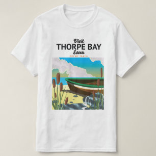 Thorpe bay Essex reisposter aan zee. T-shirt