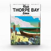 Thorpe bay Essex strand reisposter. Fotoblokken (Voorkant)