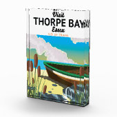 Thorpe bay Essex strand reisposter. Fotoblokken (Rechts)