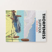Thorpeness Suffolk vintage strandposter. Legpuzzel (Horizontaal)