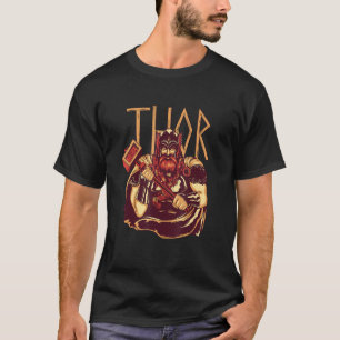 Thors God Mythologie Noordse Godheid Print voor My T-shirt