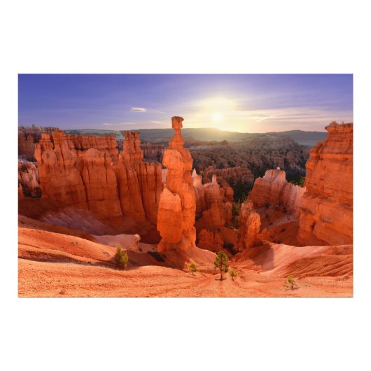 Thors hamer in Bryce Canyon NP, Utah USA Foto Afdruk (Voorkant)