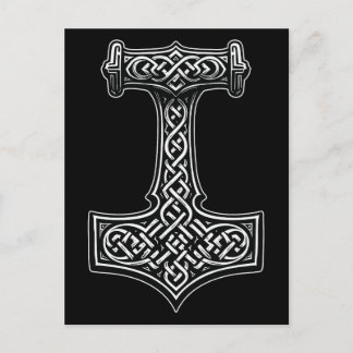 Thor's Hamer Muurkunst – Noorse Knoopwerk Statemen Briefkaart