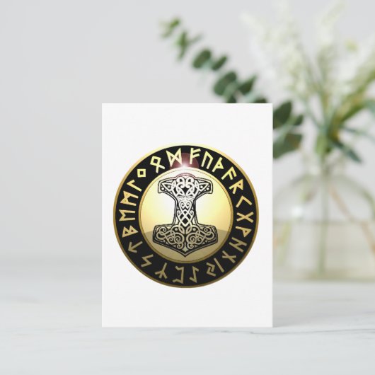 Thor's Hammer Briefkaart (Staand voorkant)