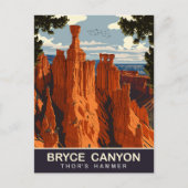 Thor's Hammer, Bryce Canyon, Utah, Reizen Briefkaart (Voorkant)