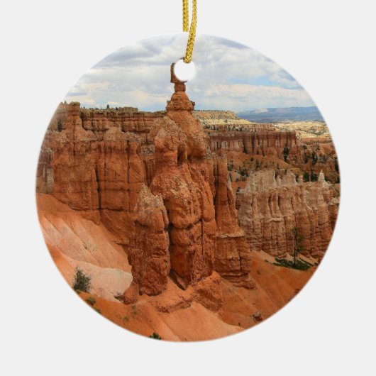 Thor's Hammer Bryce Canyon Utah, Verenigde Staten Keramisch Ornament (Voorkant)