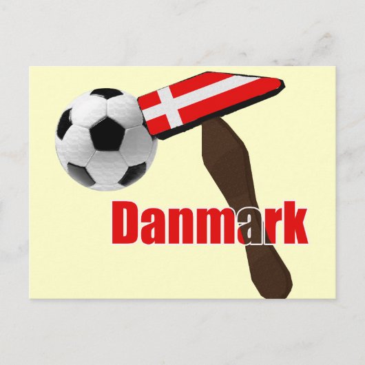 Thors Hammer Danmark Dynamite Fodbold 2014 Briefkaart (Voorkant)