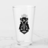 Thor's Hammer en Ravens Glass Glas (Achterkant)