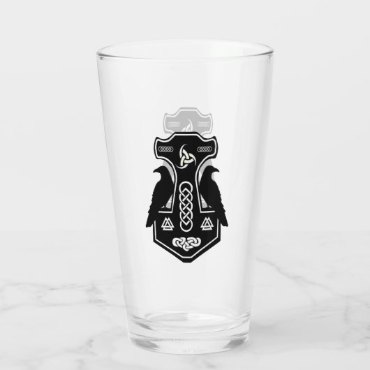 Thor's Hammer en Ravens Glass Glas (Achterkant)