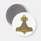 Thor's Hammer-gold Magneet (Voorkant / Achterkant)