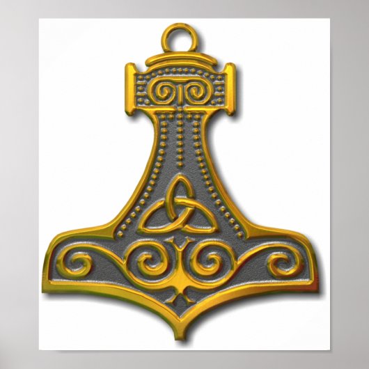 Thor's Hammer-gold Poster (Voorkant)