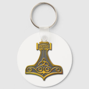 Thor's Hammer-gold Sleutelhanger