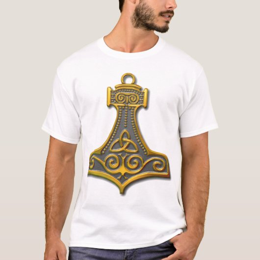 Thor's Hammer-gold T-shirt (Voorkant)