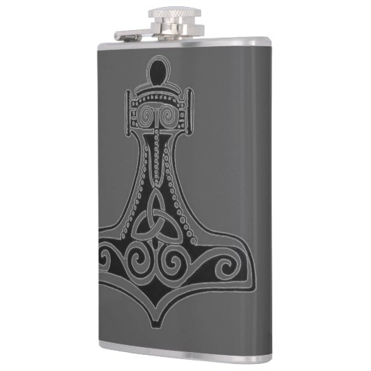 Thors hammer (grijs) heupfles (Links)