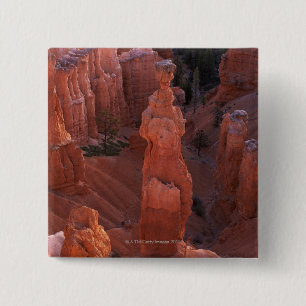 Thors hammer hoodoo op Navajo Trail Vierkante Button 5,1 Cm
