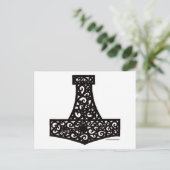 Thors Hammer in Black Briefkaart (Staand voorkant)