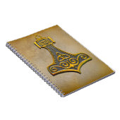Thors hammer in Gold Notitieboek (Rechterzijde)