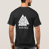 Thors Hammer Mjollnir asatru - Gepersonaliseerd T-shirt (Achterkant)