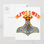 Thor's Hammer Mjollnir Briefkaart (Voorkant / Achterkant)