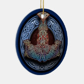 Thors Hammer Pendant/Ornament Keramisch Ornament (Rechts)