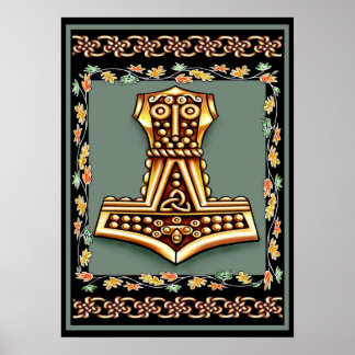 Thors Hammer Poster Print