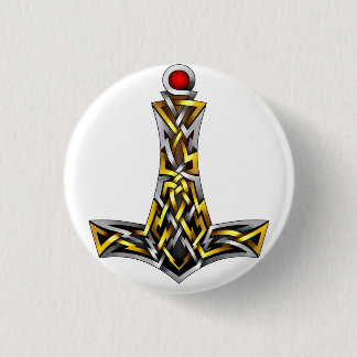 Thor's Hammer Ronde Button 3,2 Cm