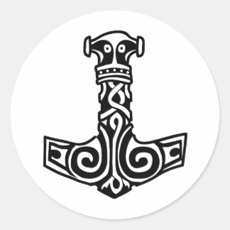 Thor's Hammer Ronde Sticker