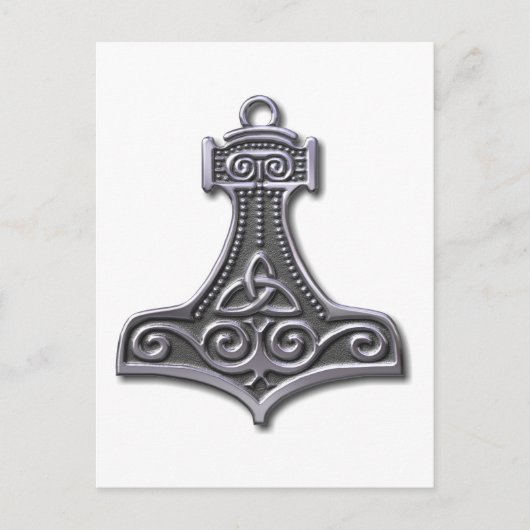 Thor's Hammer-Silver Briefkaart (Voorkant)