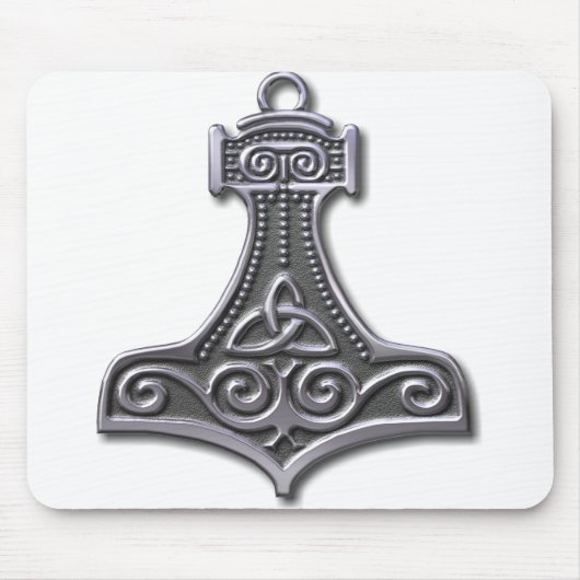 Thor's Hammer-Silver Muismat (Voorkant)