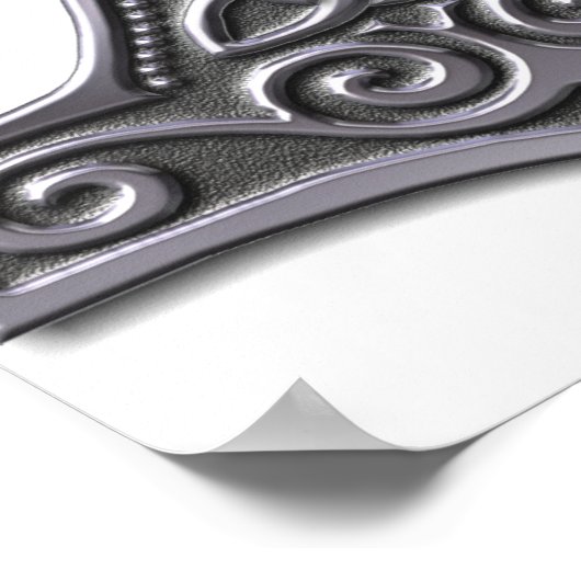 Thor's Hammer-Silver Poster (Hoek)