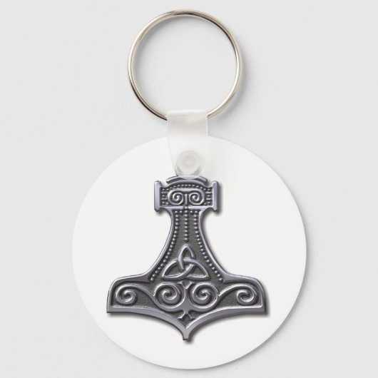 Thor's Hammer-Silver Sleutelhanger (Voorkant)