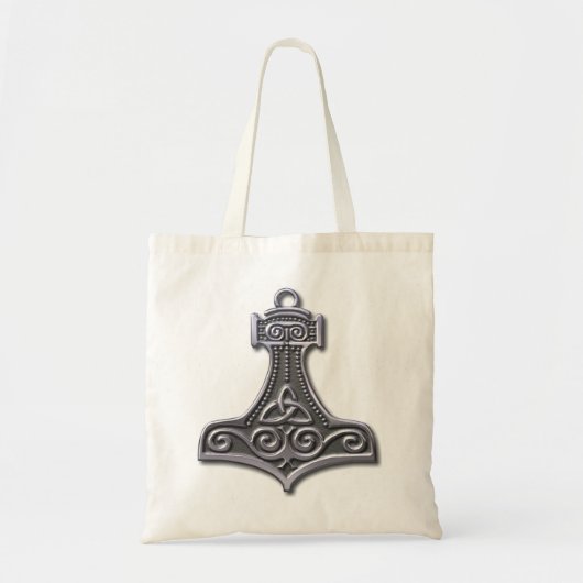 Thor's Hammer-Silver Tote Bag (Voorkant)