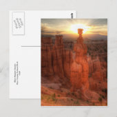 Thor's Hammer Sunrise Briefkaart (Voorkant / Achterkant)