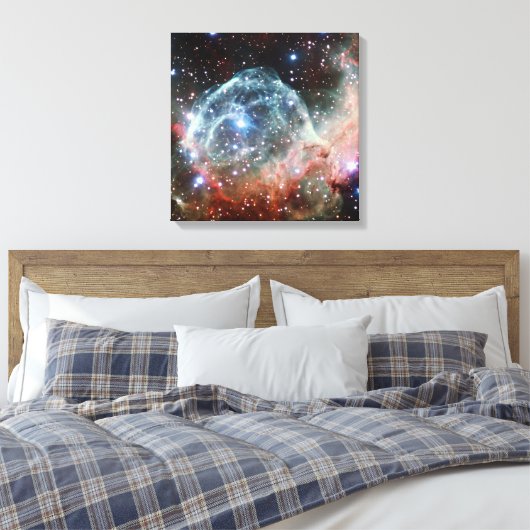 Thor's Helmet Nebula Space Canvas Afdruk (Insitu (Slaapkamer))