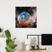 Thor's Helmet Nebula Space Poster (Thuiskantoor)