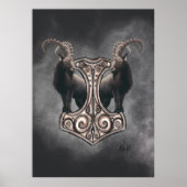 Thor's Might: Mjölnir en de donderende metgezel Poster (Voorkant)