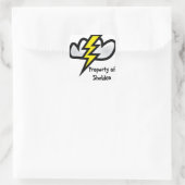 Thor's Thunder Vierkante Sticker (Tas)