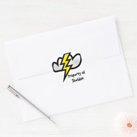 Thor's Thunder Vierkante Sticker (Envelop)