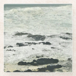 Thor's Well, Cape Perpetua, Oregon Coast Glazen Onderzetter