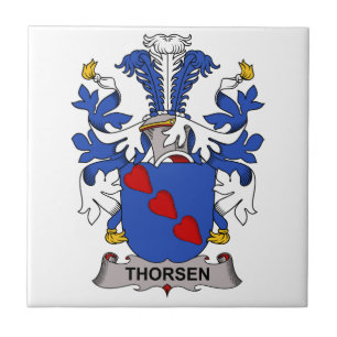 Thorsen Family Crest Tegeltje