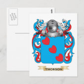 Thorson Family Crest (wapenschild) Briefkaart (Voorkant / Achterkant)