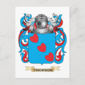 Thorson Family Crest (wapenschild) Briefkaart (Voorkant)