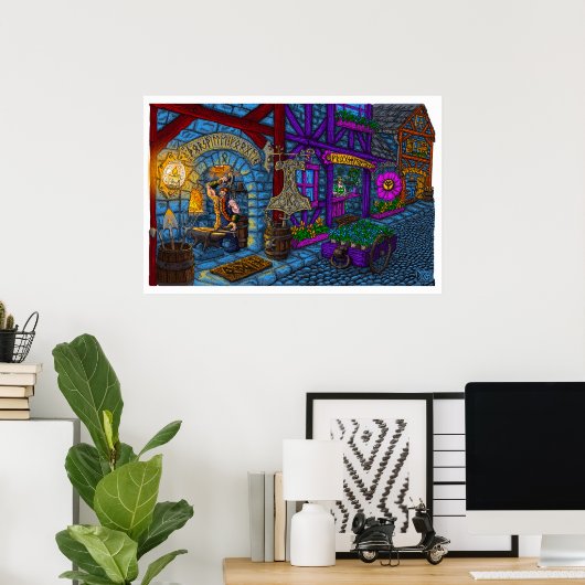 Thorsville Forge Poster (Thuiskantoor)