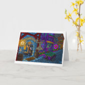 Thorsville Forge- Tekening - Wenskaart Kaart (Gele Bloem)