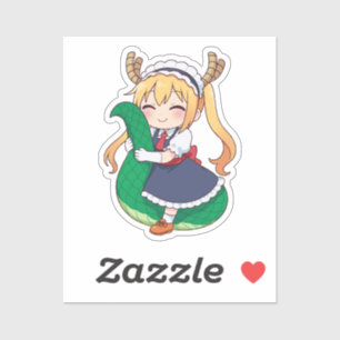 Thoru Chibi Dragon Meid Kunst Sticker