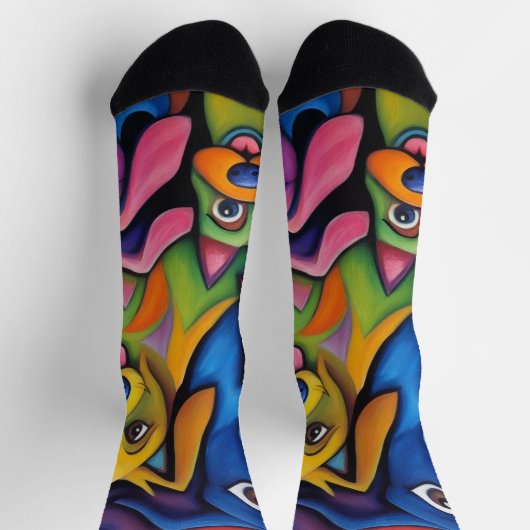 Those Crazy Abstract Dogs Sokken (Top)