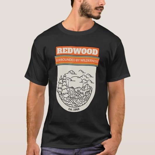 Those Huge Trees National Park California State So T-shirt (Voorkant)